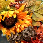 Podzimní věnec na dveře – Jak vyrobit + Inspirace