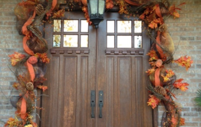 Podzimní dekorace na dveře – Návod + inspirace